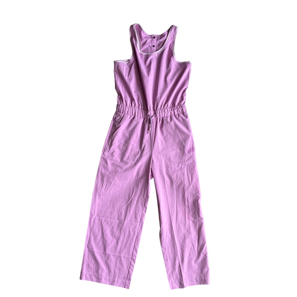 Athleta‎ Girl Jump For Joy Jumpsuit Pink-Purple Wide Leg XL 14 Quick Dry